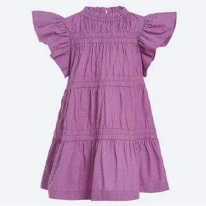Sea New York Lilac Flutter Sleeve Dress